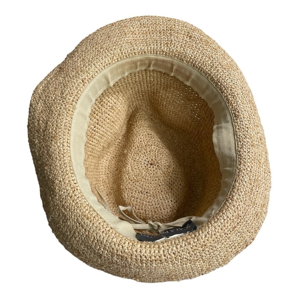 Scale Pronto Straw hat with stylish brown twine and beads - Picture 6 of 11